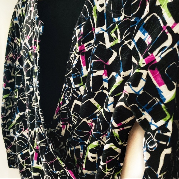 Jones New York Collection Petite Faux Wrap Top - Picture 3 of 8